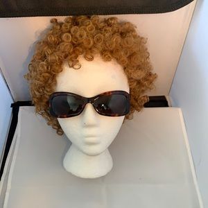 Versace vintage brown tortoiseshell women’s sun glasses.